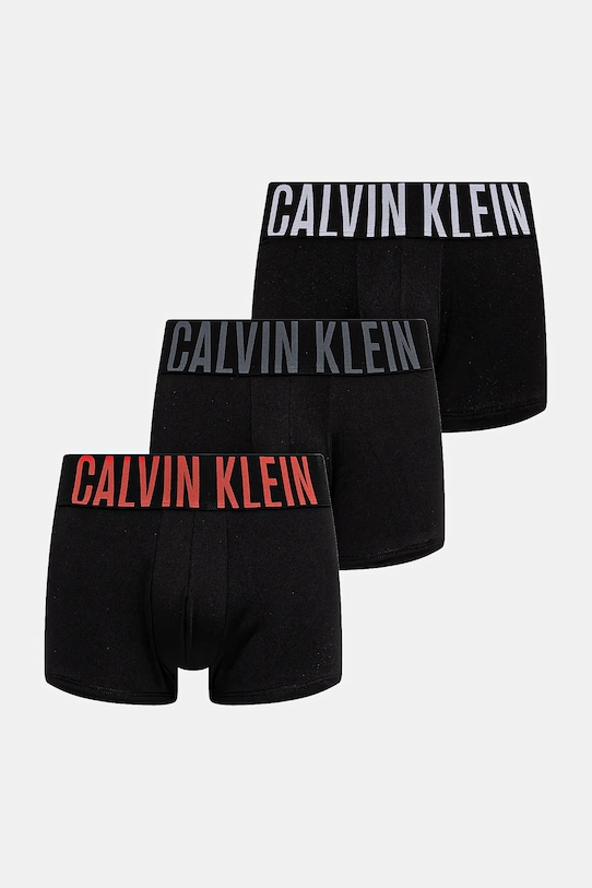 Boxerky Calvin Klein Underwear 3-pak pletenina čierna 000NB3611A
