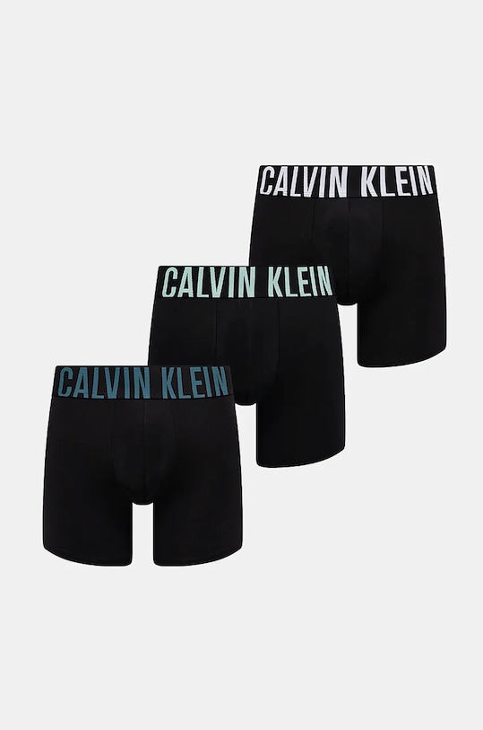 Boxerky Calvin Klein Underwear 3-pack pletenina černá 000NB3612A