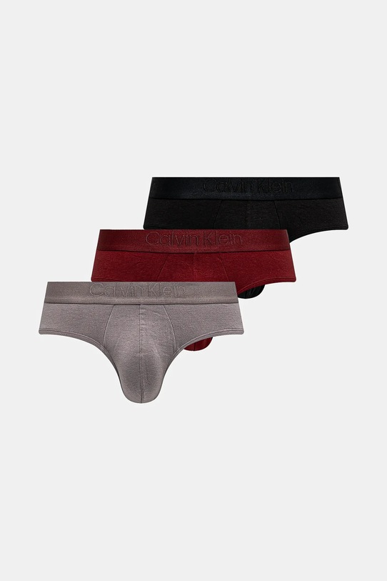 Calvin Klein Underwear slipy 3-pack dzianina multicolor 000NB3740A