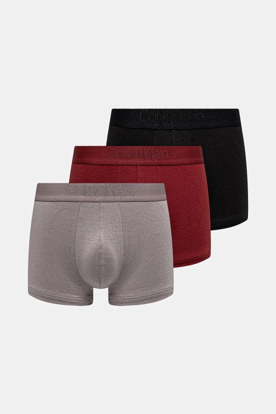 Bokserice Calvin Klein Underwear 3-pack bez uzorka šarena 000NB3741A