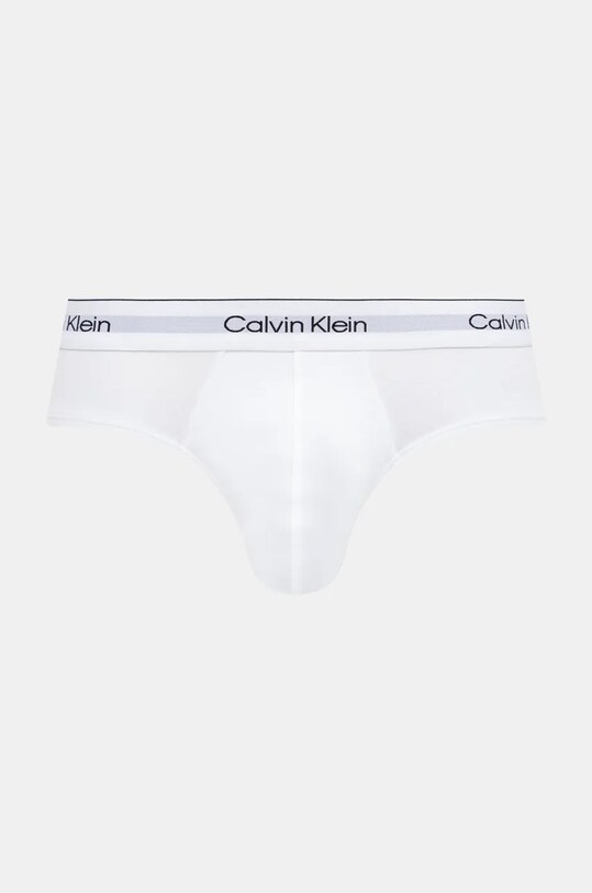 Slipy Calvin Klein Underwear 3-pak 000NB3962A biela AW24