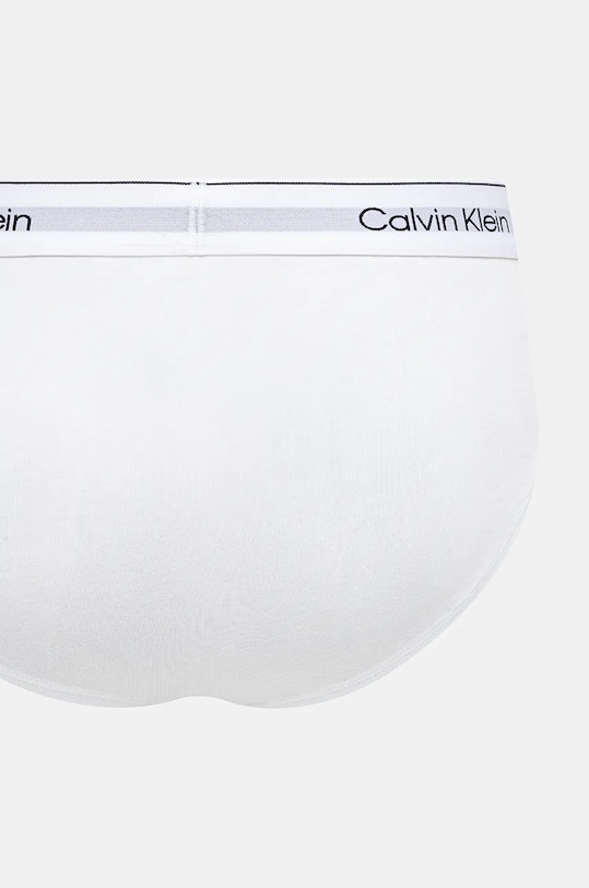 Slipy Calvin Klein Underwear 3-pak 000NB3962A biela