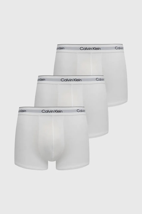 Boxerky Calvin Klein Underwear 3-pack pletenina bílá 000NB3963A