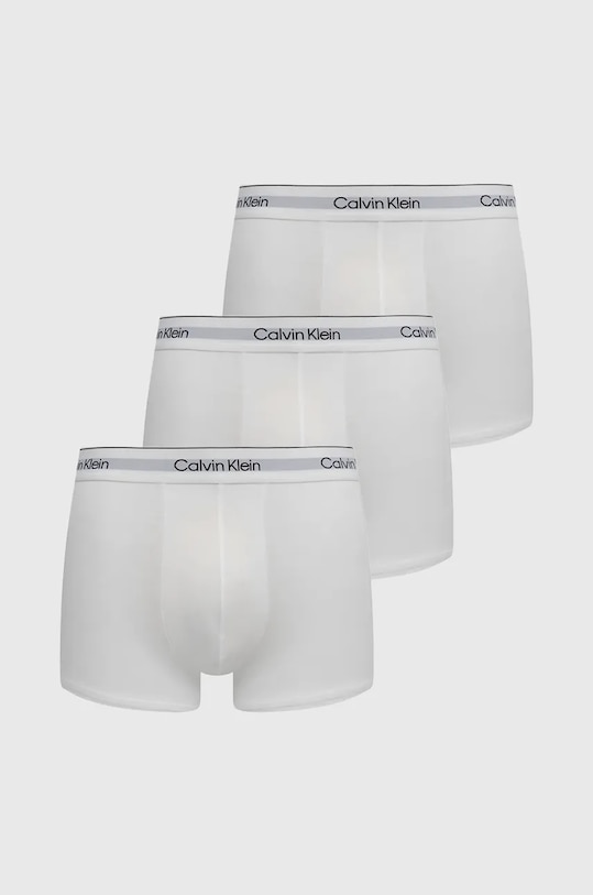 Boxerky Calvin Klein Underwear 3-pak pletenina biela 000NB3963A