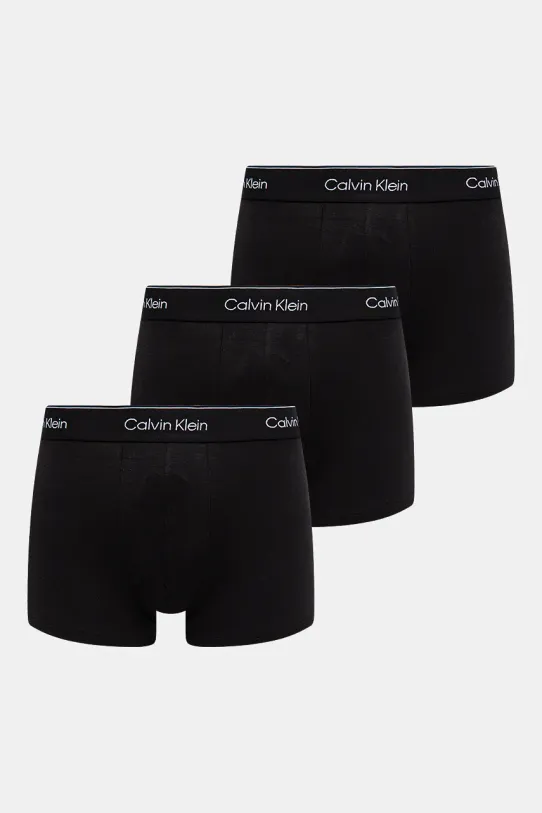 Боксери Calvin Klein Underwear 3-pack трикотаж чорний 000NB3963A