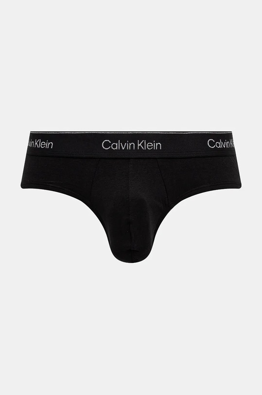 Slipy Calvin Klein Underwear 3-pak 000NB4075A čierna AW24
