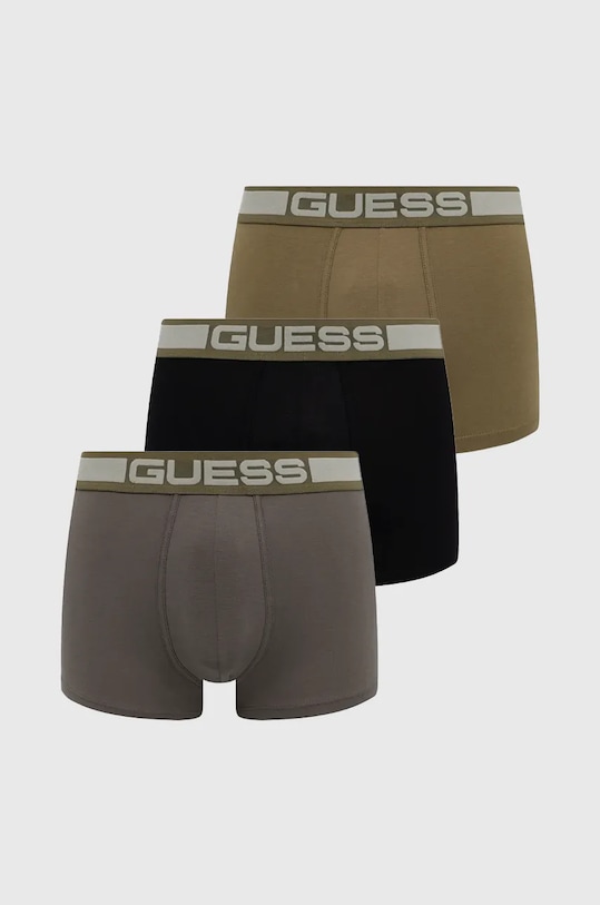 Guess bokserki JOE 3-pack dzianina zielony U4BG03.K6YW1