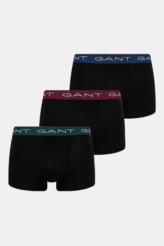 Gant bokserki 3-pack dzianina czarny 902433003