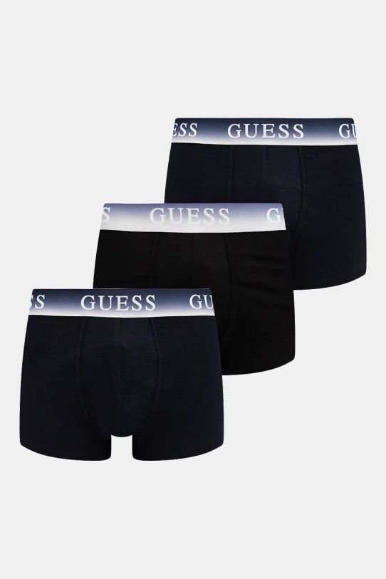 Guess bokserki 3-pack dzianina niebieski U4BG13.K6YW1