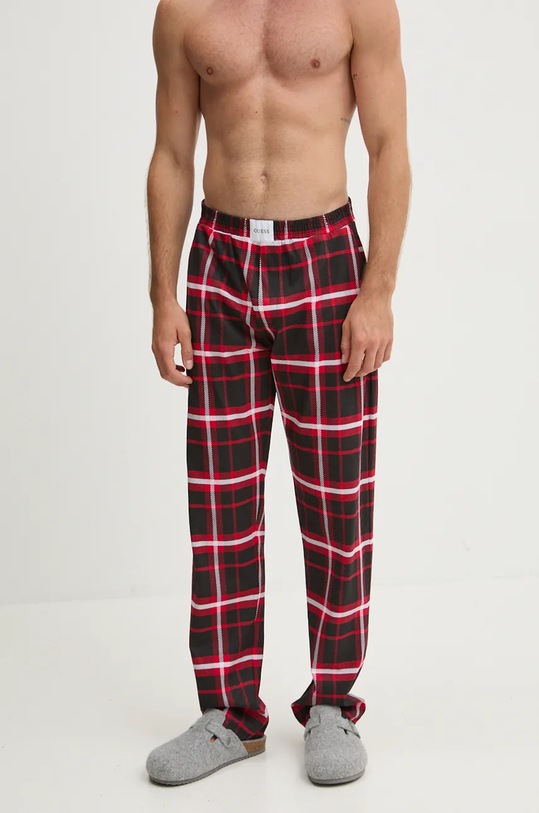 Bavlněné pyžamo Guess černá U4BX10.KA260