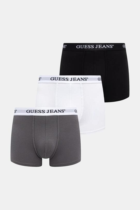 Bokserice Guess Jeans 3-pack bez uzorka siva M4BZ48.K6YW1