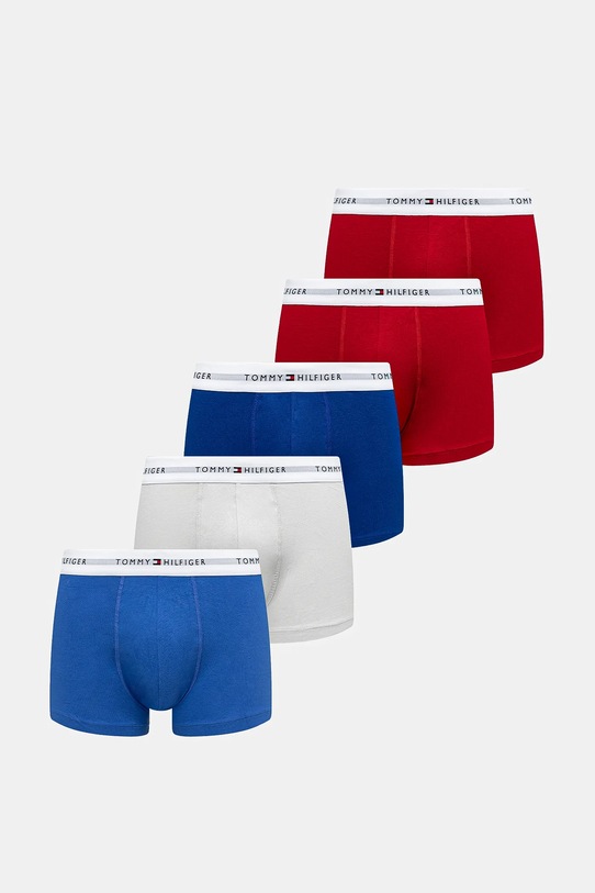 Boxerky Tommy Hilfiger 5-pack pletenina modrá UM0UM03432