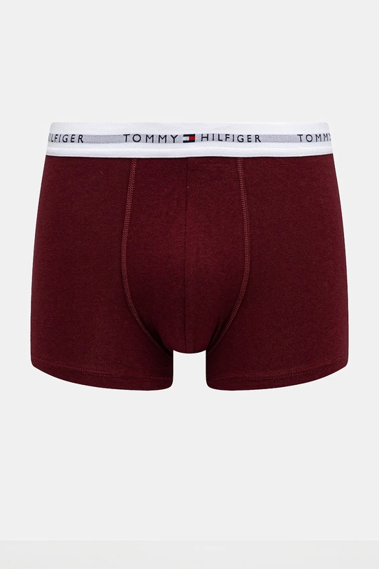 Boxerky Tommy Hilfiger 5-pack burgundské UM0UM03432