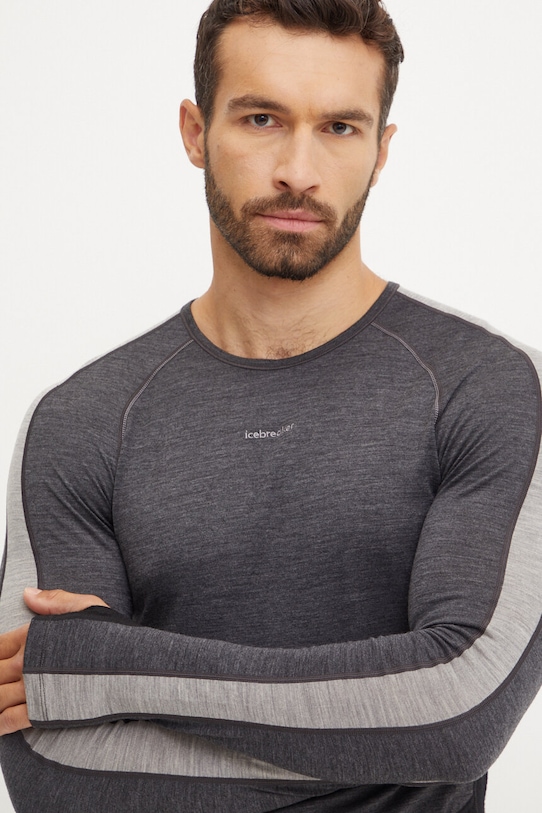 Функціональний лонгслів Icebreaker ZoneKnit 200 Planet friendly сірий IB0A56HA5851