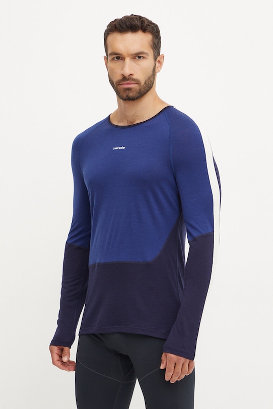 Icebreaker longsleeve funcțional Merino 200 Sonebula IB0A56QH0901 bleumarin AW24