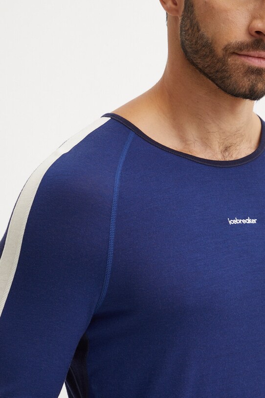 Icebreaker longsleeve funcțional Merino 200 Sonebula bleumarin IB0A56QH0901
