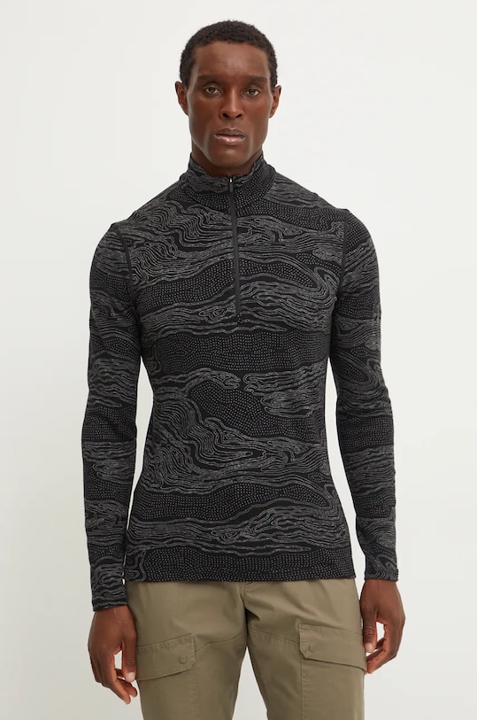 Icebreaker longsleeve funkcyjny Merino 260 Vertex Planet friendly czarny IB0A573801W1