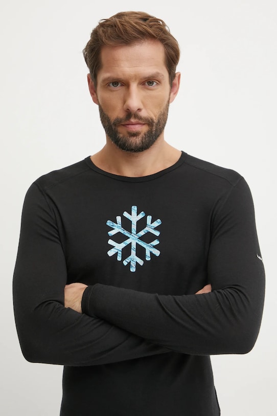 Îmbrăcăminte Icebreaker longsleeve funcțional Icebreaker x Protect Our Winters IB0A575Q0011 negru