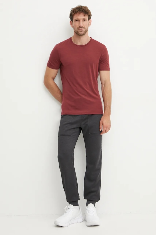 Funkční tričko Icebreaker Merino 150 Anatomica IB10303301C1 burgundské AW24