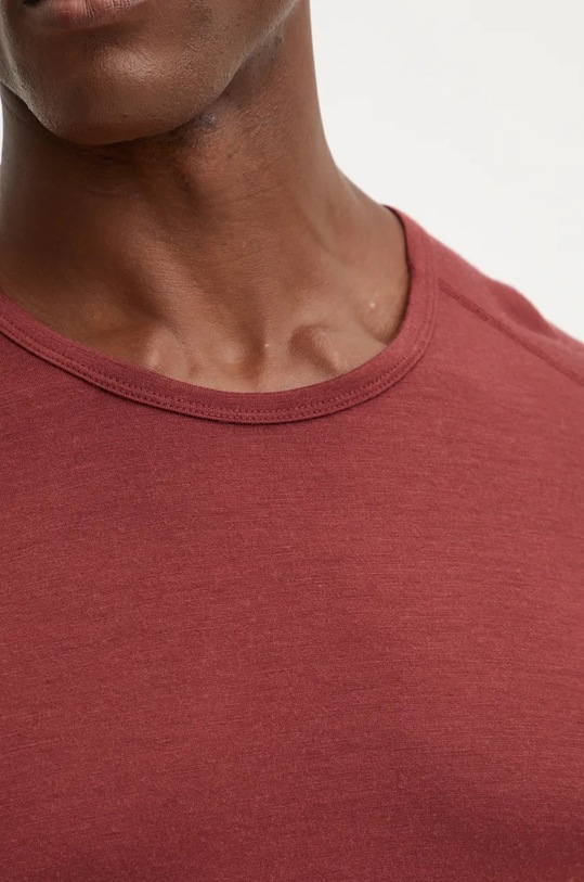 Icebreaker longsleeve funcțional Merino 200 Oasis rosu IB10436501C1