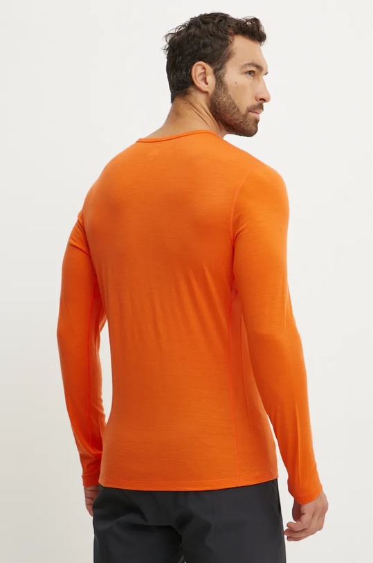 Odzież Icebreaker longsleeve funkcyjny Merino 200 Oasis IB10436505N1 pomarańczowy