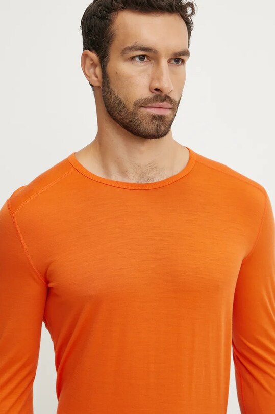 Icebreaker longsleeve funkcyjny Merino 200 Oasis pomarańczowy IB10436505N1