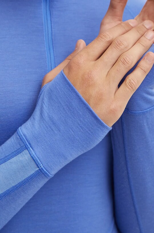 Функциональный лонгслив Icebreaker Merino 200 ZoneKnit голубой IBBA56H902D1