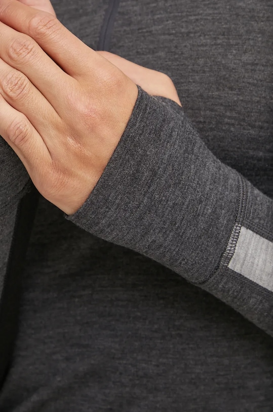 Funkcionalna majica dugih rukava Icebreaker Merino 200 ZoneKnit siva IBBA56H95851