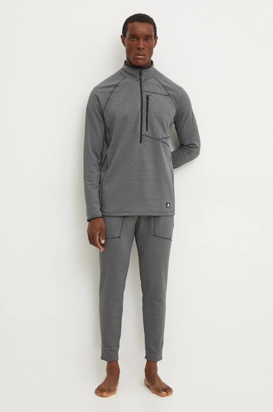 Burton pantaloni funcționali Stockrun Grid 233911 gri AW24