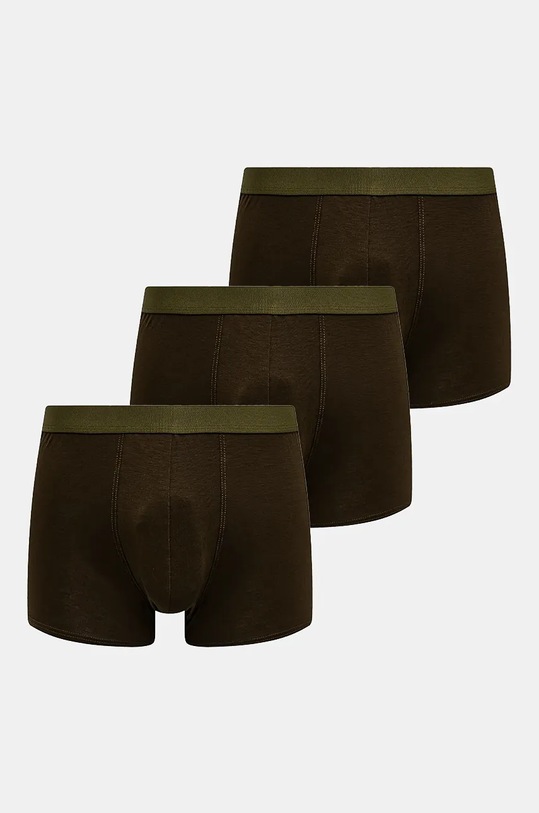 Boxerky CDLP 3-pack pletenina zelená MUW002011723