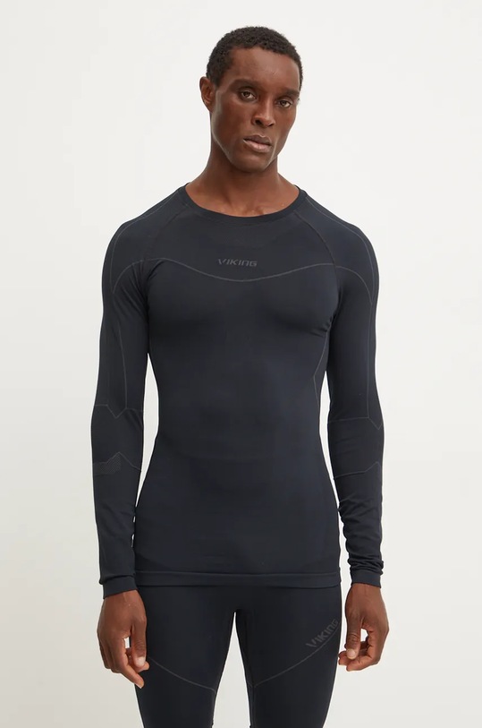 Viking longsleeve funkcyjny Gary Bamboo czarny 500.25.9523
