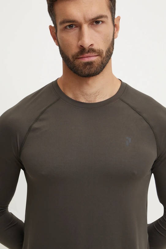 Ισοθερμικό μακρυμάνικο πουκάμισο Peak Performance Spirit καφέ G79756