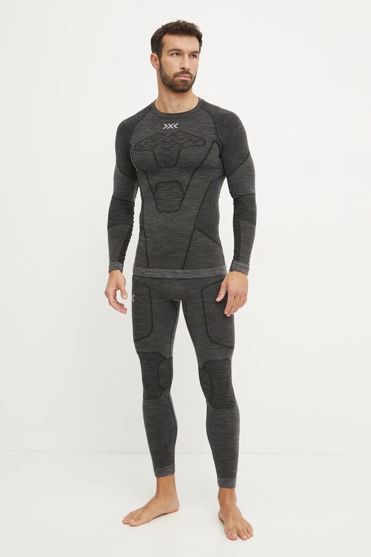 Ισοθερμικό μακρυμάνικο πουκάμισο X-Bionic Symbio Merino XM.YTB2W24M γκρί AW24