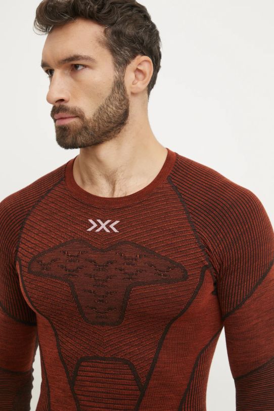 X-Bionic longsleeve funkcyjny Symbio Merino czerwony XM.YTB2W24M