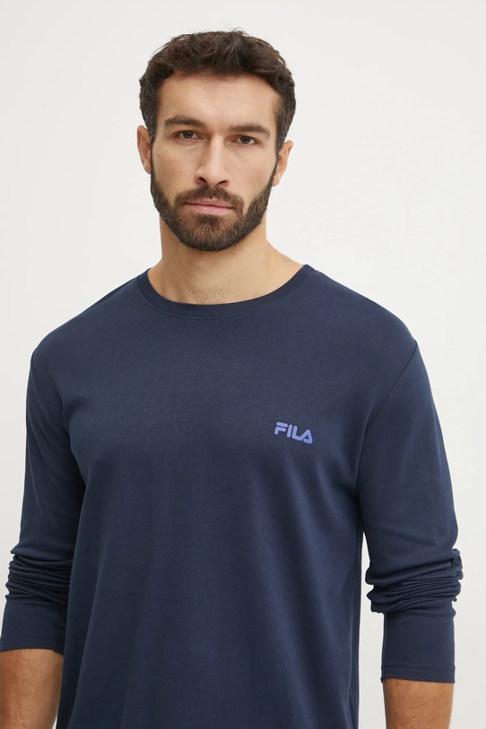 Βαμβακερές πιτζάμες Fila FPW1203 σκούρο μπλε