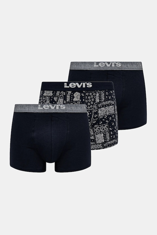 Боксеры Levi's 3 шт трикотаж тёмно-синий 37149.1037