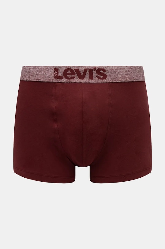 Oblečení Boxerky Levi's 2-pack 37149.1002 burgundské