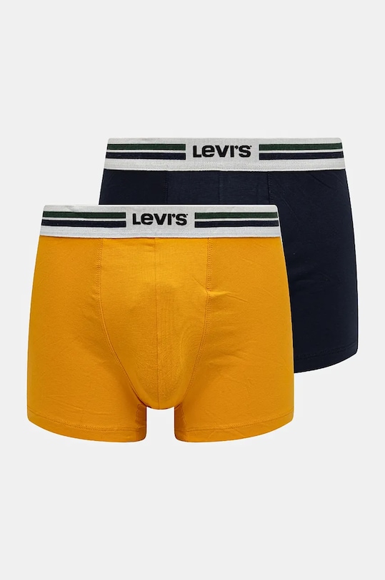 Боксеры Levi's 2 шт мелкий узор жёлтый 37149.1005