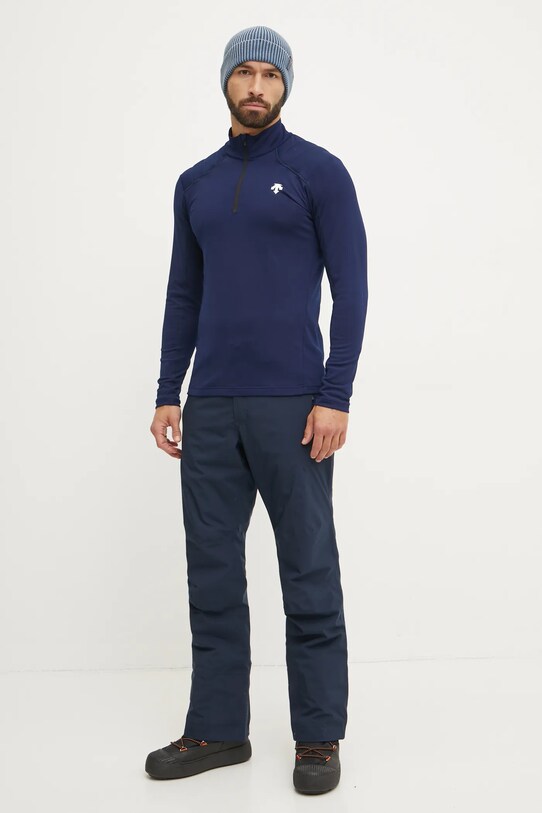 Ισοθερμικό μακρυμάνικο πουκάμισο Descente Shoulder Trim DWMYGB21 σκούρο μπλε AW24