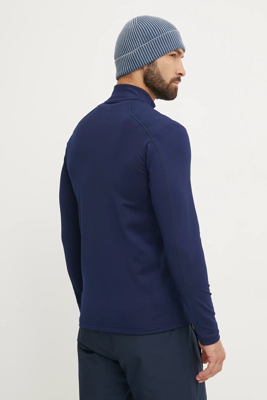 Ρούχα Ισοθερμικό μακρυμάνικο πουκάμισο Descente Shoulder Trim DWMYGB21 σκούρο μπλε