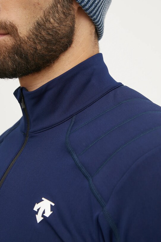 Ισοθερμικό μακρυμάνικο πουκάμισο Descente Shoulder Trim DWMYGB21 σκούρο μπλε