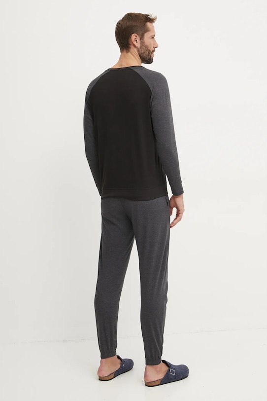 Îmbrăcăminte CR7 Cristiano Ronaldo set de pijama de bumbac 8730.42.1041 negru