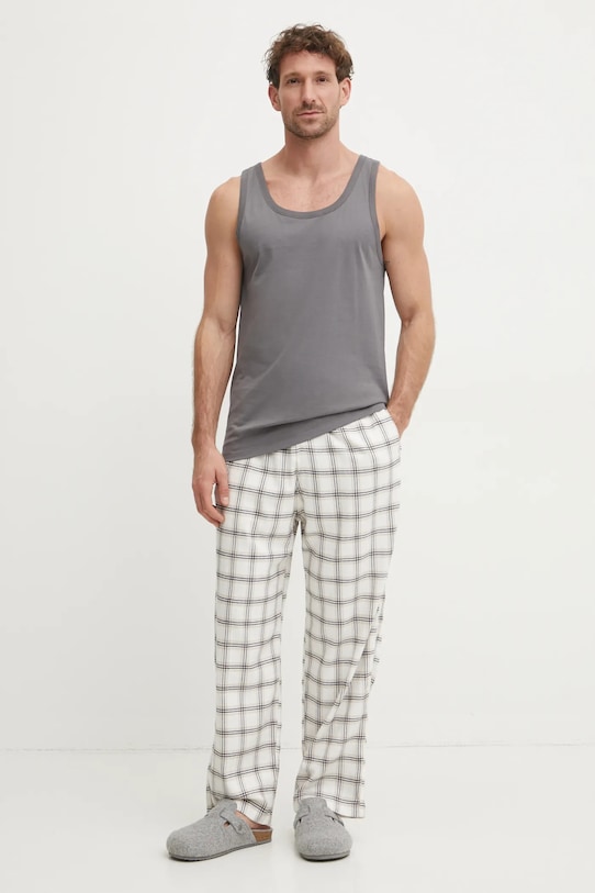 Hollister Co. pantaloni de pijama KI313.4024.108 bej AW24