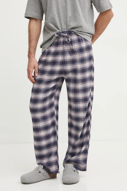 Hollister Co. spodnie piżamowe dzianina granatowy KI313.4024.208