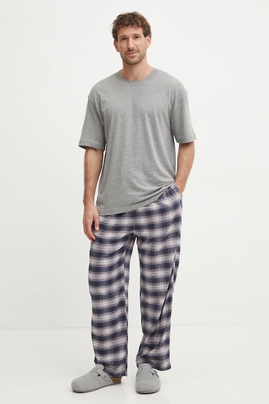 Hollister Co. spodnie piżamowe KI313.4024.208 granatowy AW24