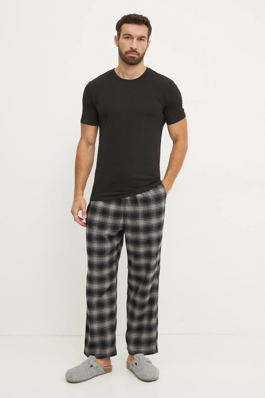 Hollister Co. pizsama nadrág KI313.4028.908 fekete AW24