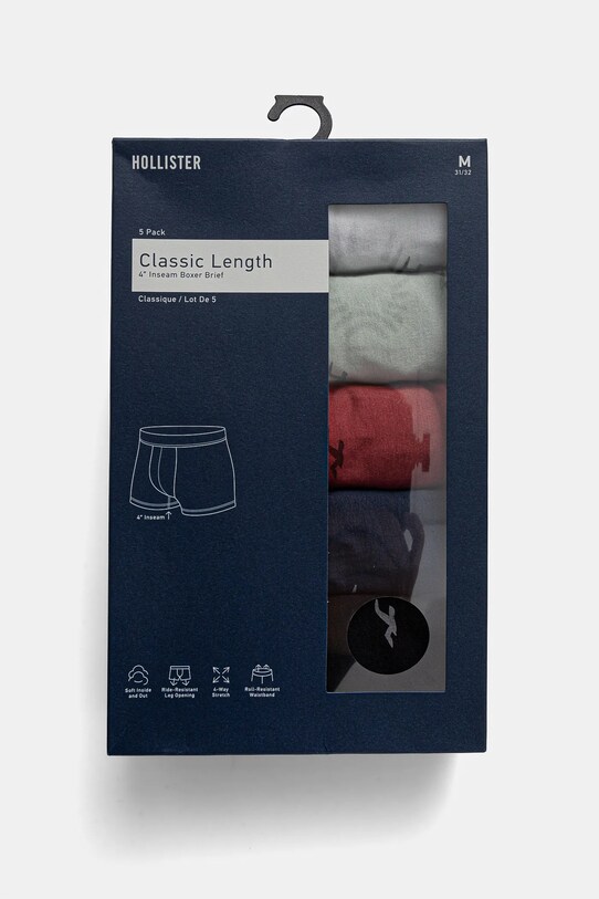 Hollister Co. boxeri 5-pack KI314.4010.208
