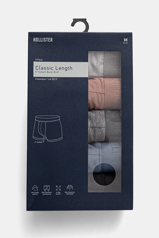 Hollister Co. boxeri 5-pack KI314.4015.400