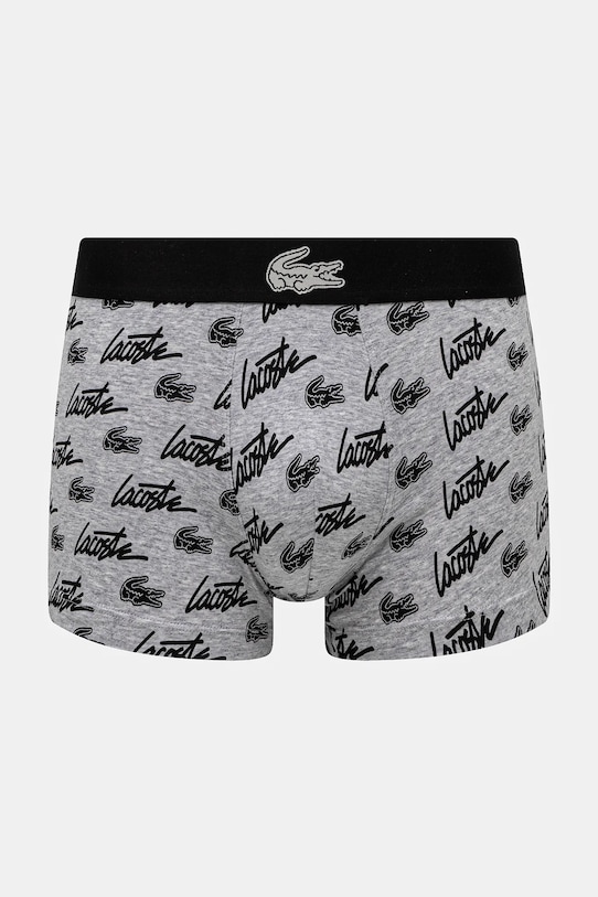 Boxerky Lacoste pletenina šedá 5H4743