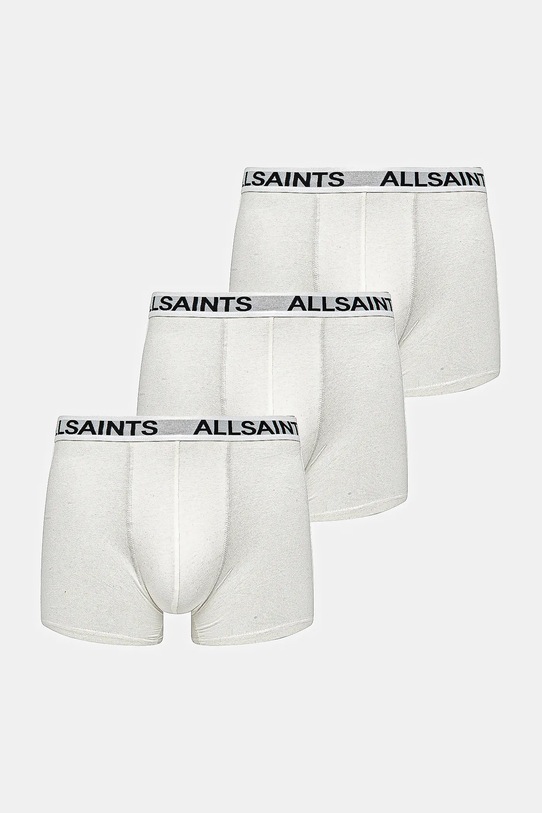 Boxerky AllSaints 3-pack pletenina bílá 43ASM493454TD
